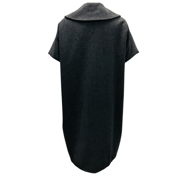 LIBERTINE CHARCOAL GREY MULTI RHINESTONE EMBELLISHED MID LENGTH COAT - Picture 3 of 6